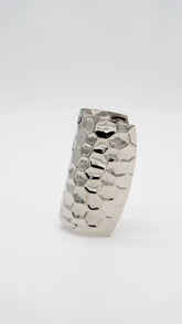 Gilded Honeycomb Silver Hair Pin Hook